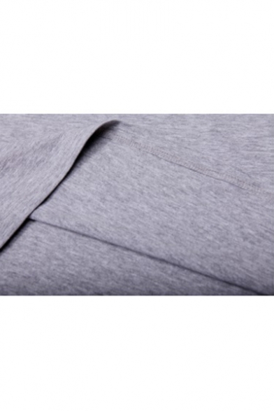 Mens Summer Simple Plain V-Neck Short Sleeve Cotton Breathable T-Shirt