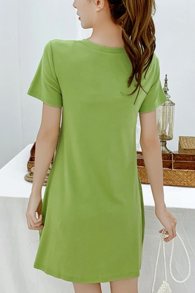 a line t shirt dress