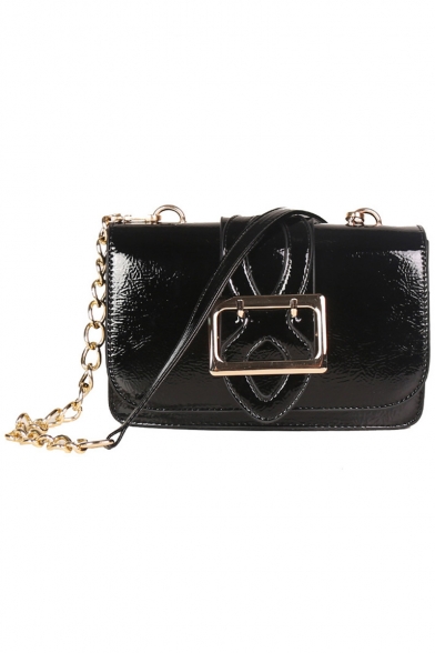 leather crossbody bag with chain strap