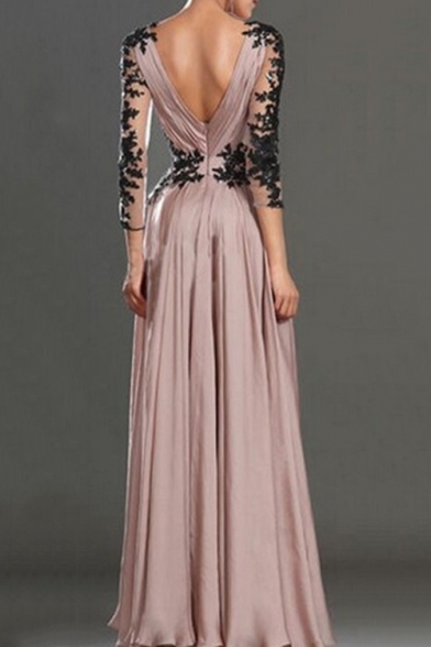 long stylish gown