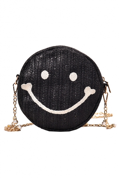 smiley face cross body bag