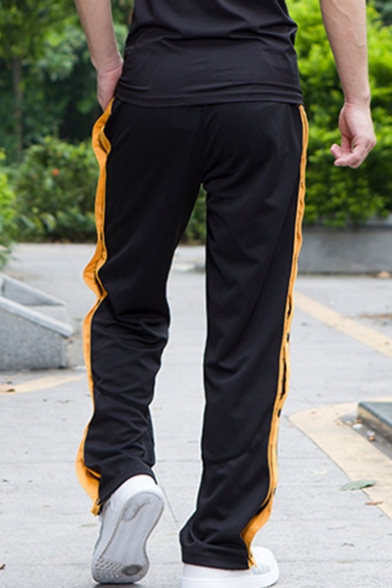 side button track pants men