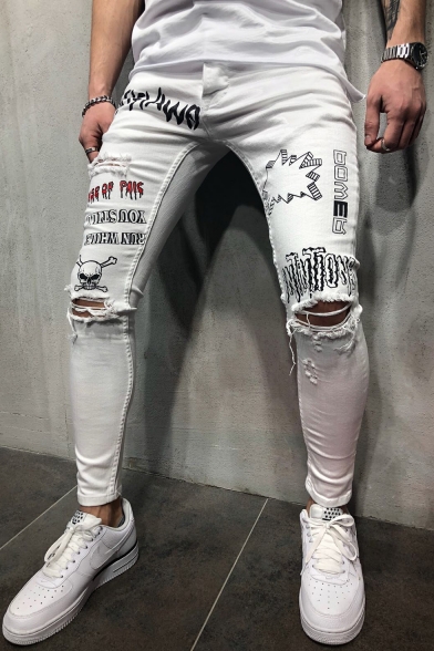 stylish white jeans for men