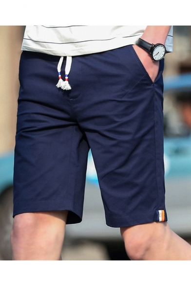 mens drawstring chino shorts