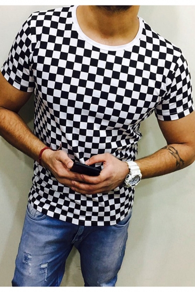 checkerboard t shirt mens
