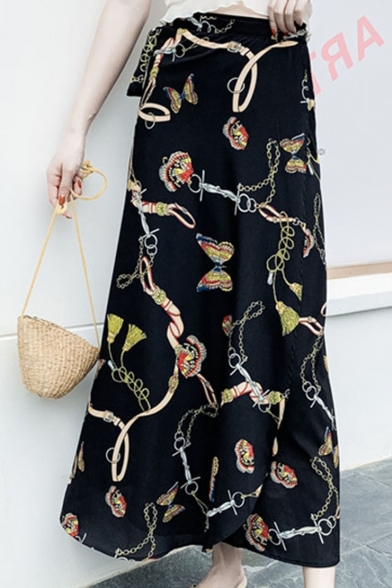 butterfly maxi skirt