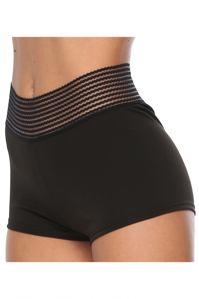 Summer Womens Hot Popular Plain Shaping Bum Lift Black Training Yoga Hot Pants Shorts