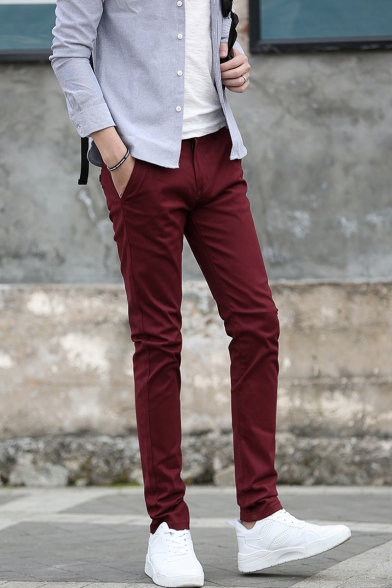 maroon pants outfit men