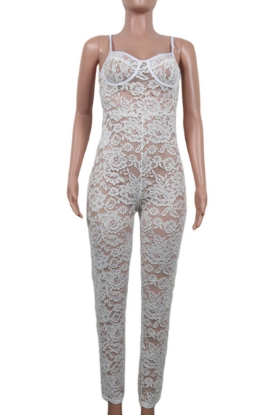 sheer lace jumpsuit