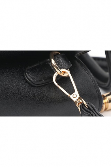 Women's Fashion Print Ribbon Embellishment Leisure Satchel Tote Handbag 29*12*20 CM
