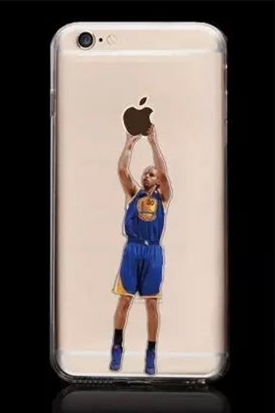 Funny Apple Basketball Player Print Mobile Phone Case for iPhone