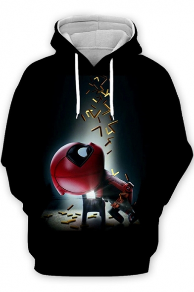 Funny Creative Comic Figure 3D Print Loose Casual Pullover Hoodie