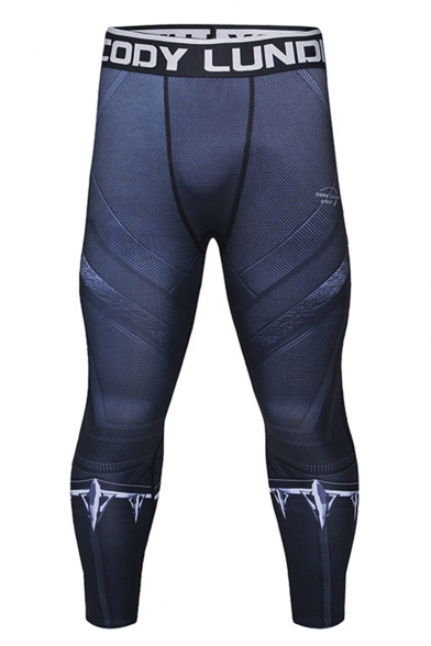 Men's Hot Fashion Popular Cosplay 3D Printed Quick-drying Skinny Sports Pants