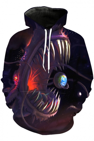 purple monster hoodie