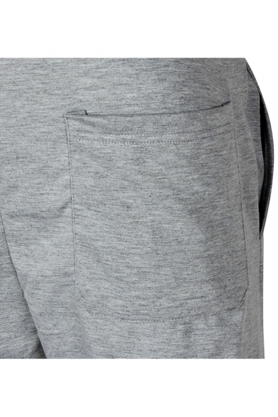 Men's Fashion Letter POPULAR Print Drawstring Waist Casual Sport Cotton Sweatpants