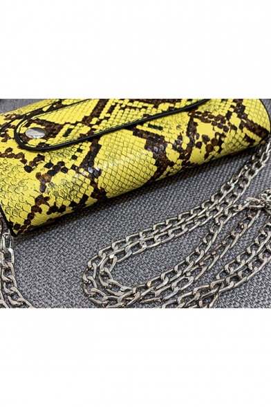 New Fashion Snakeskin Pattern Rivet Belt Embellishment Crossbody Waist Purse 18*11*2 CM