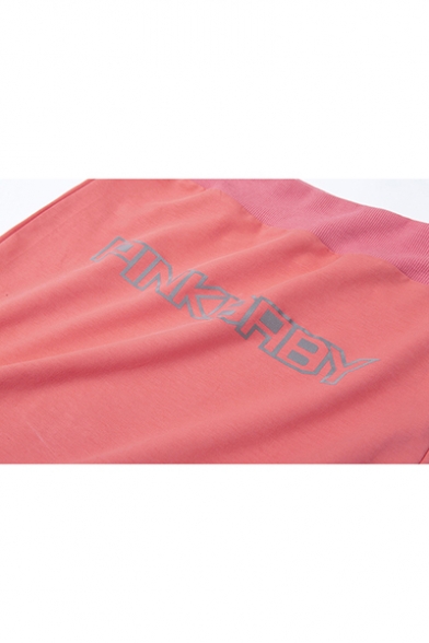Summer Hot Stylish High Waist Pink Reflective Light Fitted Mini Skirt
