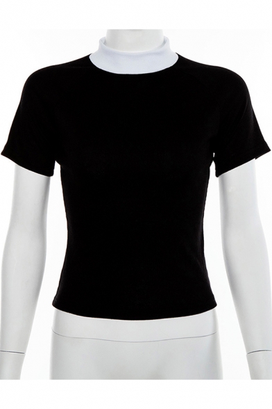 black womens fitted shirt
