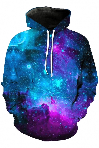Astronomy Galaxy Graphic 3D Print Men Women Fashion Pullover Hoodie 