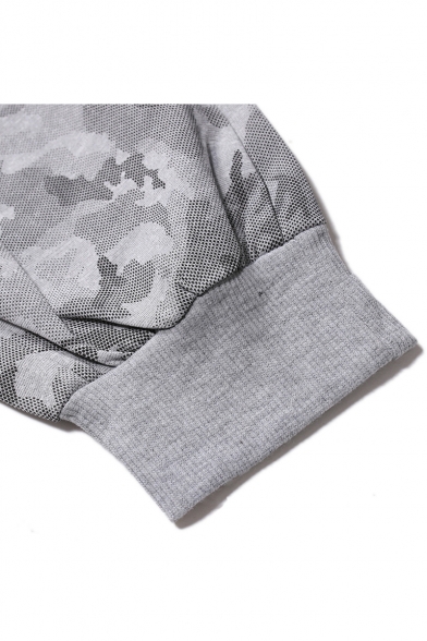 Guys Popular Fashion Camouflage Printed Drawstring Waist Trendy Casual Sports Sweatpants