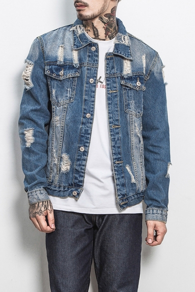 short sleeve jean jacket mens