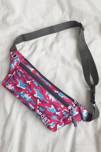 Popular Fashion Camouflage Printed Zipper Sports Belt Bag 29*11*2 CM