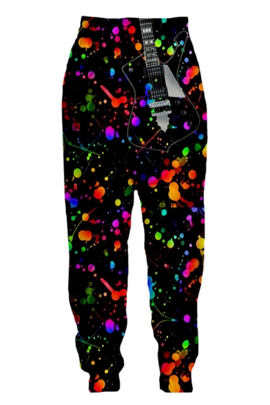 Men's Hot Fashion Creative 3D Colorful Galaxy Printed Casual Loose Jogger Sweatpants