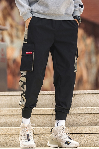Men's Popular Fashion Camouflage Printed Street Trendy Multi-pocket Casual Loose Cargo Pants
