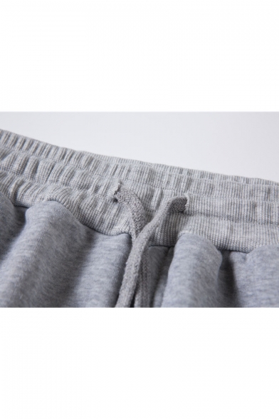 Men's Simple Fashion Letter XXX Printed Drawstring Waist Casual Slim Fit Sweatpants