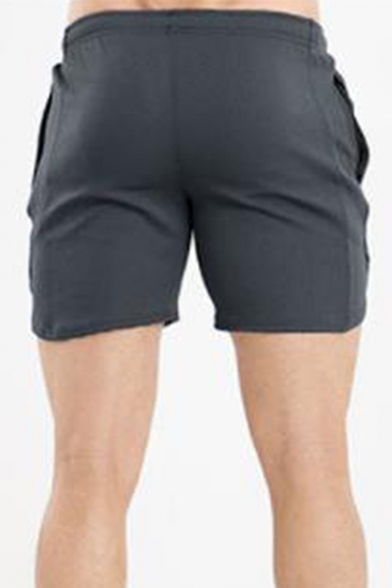 Summer Trendy Letter TWOTAGS Print Elastic Waist Sport Shorts for Men