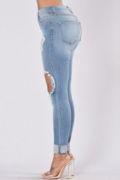 womens skinny jeans with holes