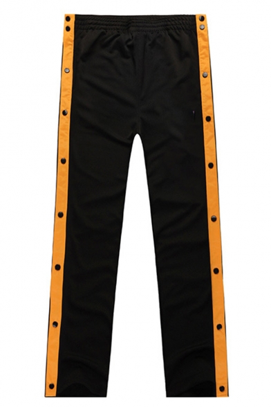 side button track pants men