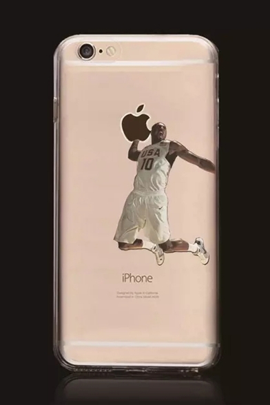 Funny Apple Basketball Player Print Mobile Phone Case for iPhone