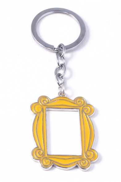 Funny Creative Monica Gold House Door Shaped Key Ring