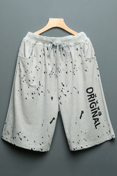Men's Summer New Stylish Letter ORIGINAL Printed Loose Fit Casual Cotton Sweat Shorts