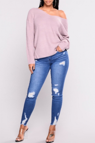 high waisted ripped skinny jeans womens