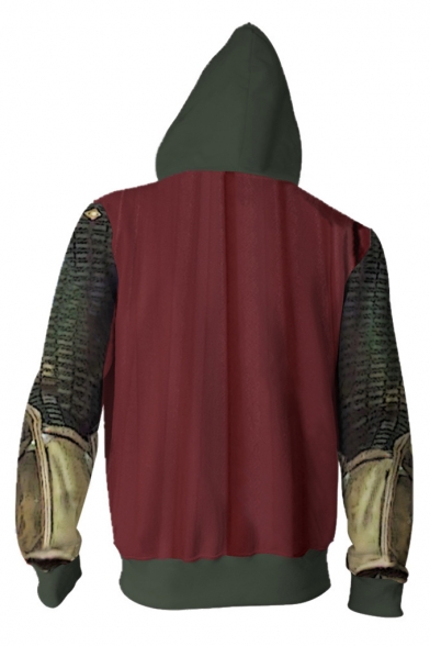 Far From Home Mysterio Cosplay Costume Zip Up Hoodie