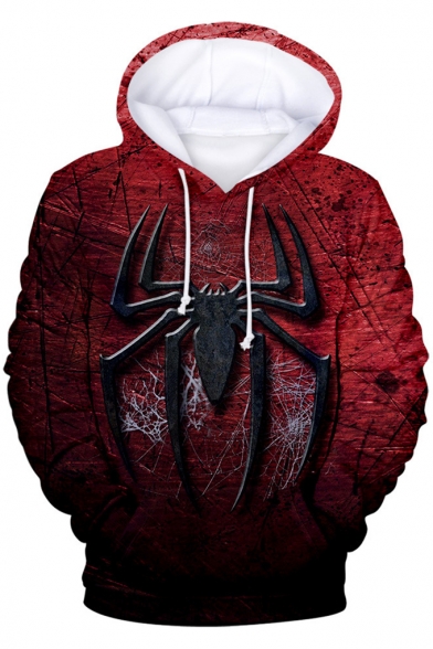 Hot Popular Spider Far From Home Cool 3D Printed Long Sleeve Red Casual Hoodie
