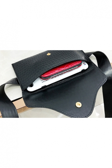 Fashion Crocodile Pattern Envelope Bag Belt Puese 18.5*12.5*11 CM