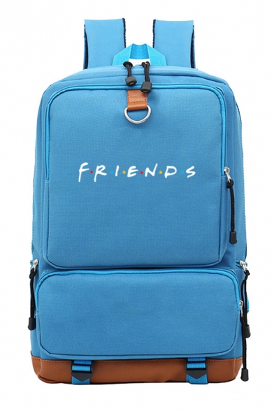 Popular Letter FRIENDS Printed Outdoor TRavel Bag Backpack 28*14*43cm