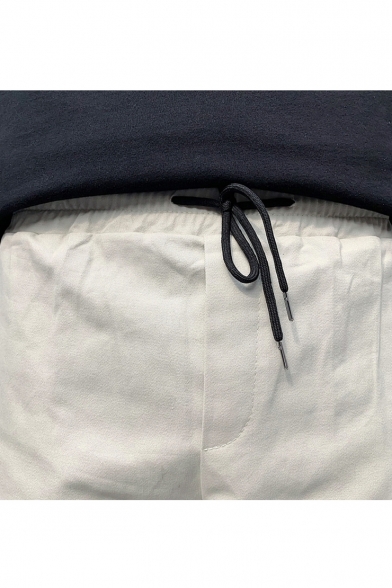 Men's New Fashion Colorblocked Multi-pocket Elastic Cuffs Casual Cargo Pants