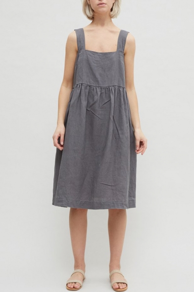 smock button dress