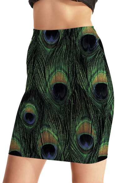 green bodycon skirt