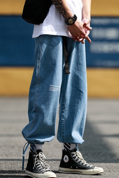 straight loose fit jeans