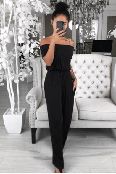 casual jumpsuit with sleeves