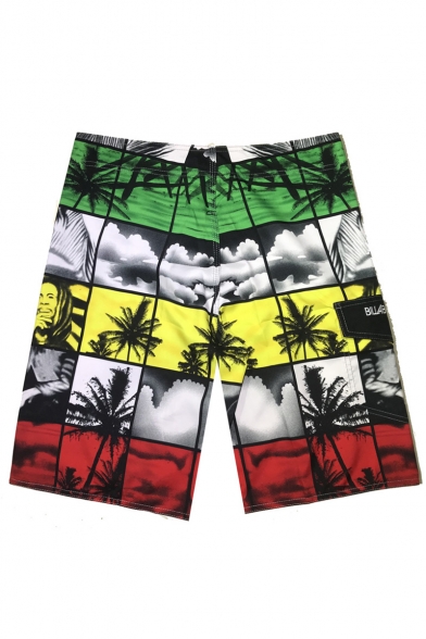 colorful swim trunks