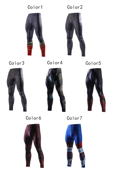 Popular Fashion Cosplay Printed Quick Drying Highly Elastic Skinny Sports Jogging Pants