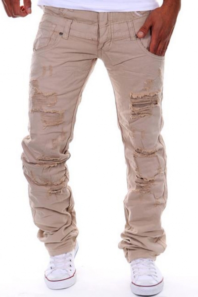 ripped cargo pants men's