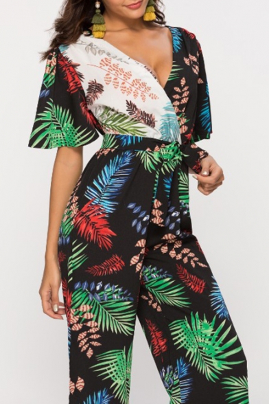 womens tropical jumpsuit