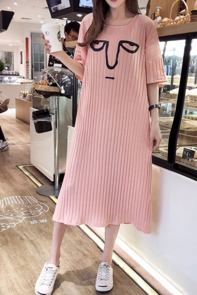 plain pink t shirt dress